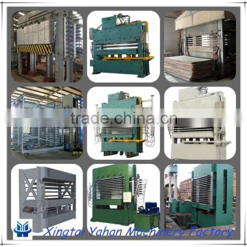 latest particle board production line hydraulic hot press machine for particle board