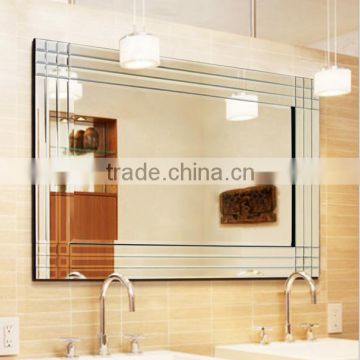 Rectangle bevelled edge wall mirror 65x90cm