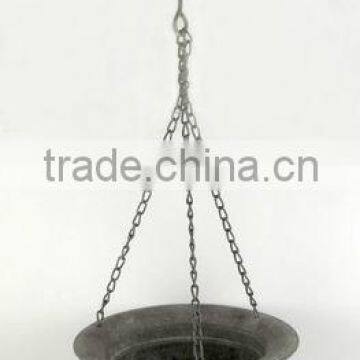 100003F-hanging chain metal plant holder