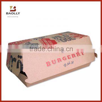 Custom printed hamburger packaging box kraft paper burger boxes                        
                                                                                Supplier's Choice