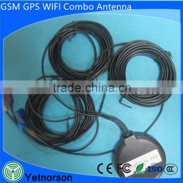 gsm gps wifi combo antenna magnetic base with 3m RG174/RG316 coaxial cable