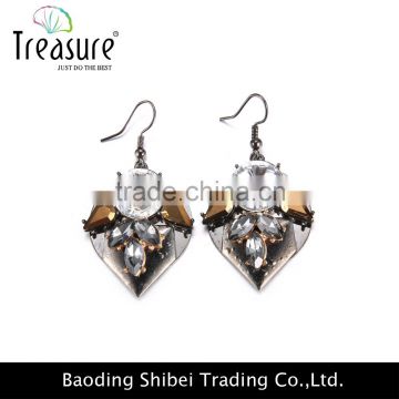 Fashion jewelry wholesale hot selling crystal embellishment rhinestone earrings