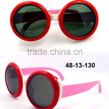 New latest OEM round Cute 2016 TR90 kid sunglasses