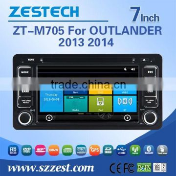 touch screen special car dvd for mitsubishi OUTLANDER 2013 2014 with Rear View Camera GPS BT TV Radio RDS