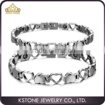KSTONE 2015 Hot Sale 316L Stainless Steel Heart Shape Bracelets bangles