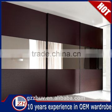 Home bedroom furniture wooden wardrobe designs modern cabinet closet sliding mirror wardrobe doors
