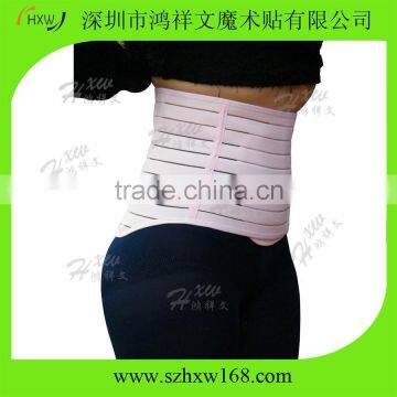 Classcial hook and loop high elastic c-section belly belt support