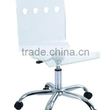 Stainess Steel Base Swival Acrylic Chair