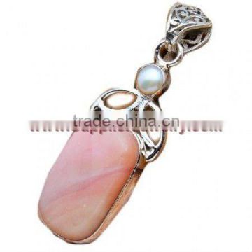 Great Quality!! Pink Opal Pearl Jewelry H480 Blue Green Gemstone Rings Personalized Nature