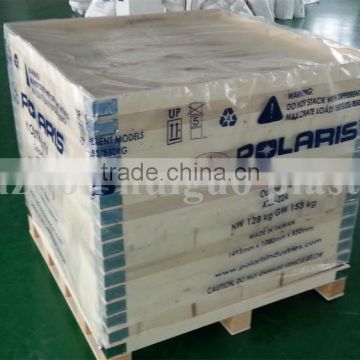 clear shrink thermal pallet cover for transport