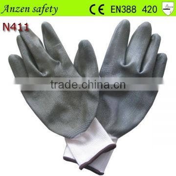 china manufacture anti-acid bulk nitrile coating glove