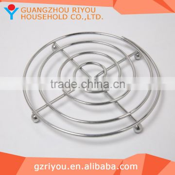 high quality stainless steel wire round footed steam rack
