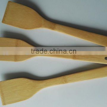 Carbonize square and oblique bamboo scoop/shovel with salad oil