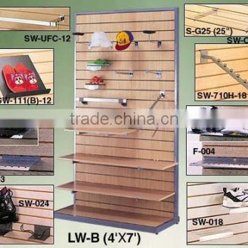 high 8.5 inches store shop pine wood wholesale slatwall panels