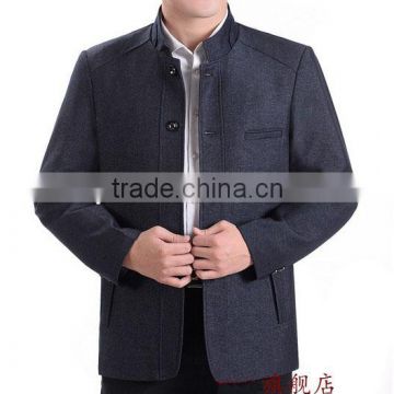 2017 fashion style high quality custom stand collar jackets for men