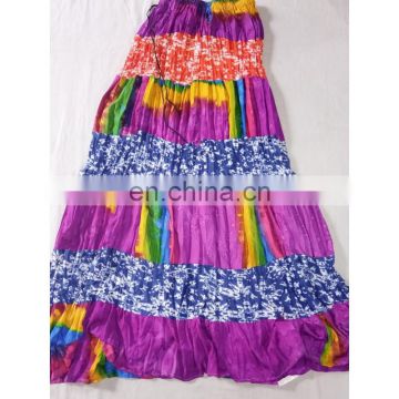 Rajasthani Art Printed Handmade Cotton Printed Long Skirt girls' dress