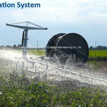 Traveling rain gun sprinkler irrigation water pump supplied hose reel  irrigation boom of Hose Reel Irrigation from China Suppliers - 161859061