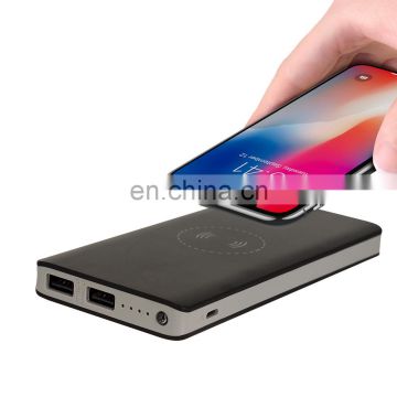 High capacity power bank 10000mAh wireless charging gift powerbank for promotion