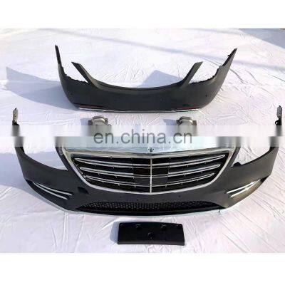 100% fit complete car bumpers upgrade body kit for Mercedes Benz s-class W222 change to S450 style 2014-2020