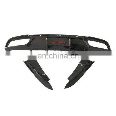Auto Parts Rear Bumper Diffuser Better Looking 100% Dry Carbon Fiber Material For BENZ C63 W205 Coupe