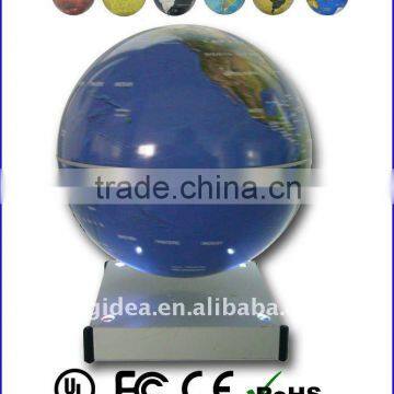 China manufacturer magnetic floating&ratating 4" 6" world globe spinning globe for gift