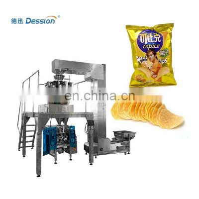 Automatic Small Potato Chips Snack Pouch Packing Machine Price