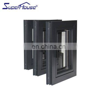 Australia AS2074 Standard Double Glazed Windows Thermal Break Hurricane Impact Aluminum Casement Window