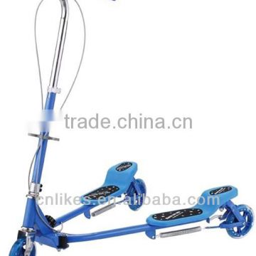 newest fashion adult 3 wheel frog kick scooter