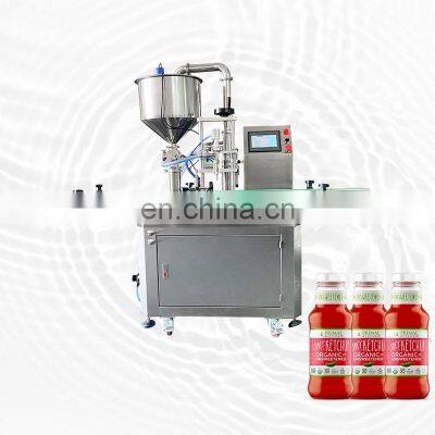 Small Wine Perfume Bottle Soda Water Filling Production Making Machine Jam Shampoo Beverage Filling Machine