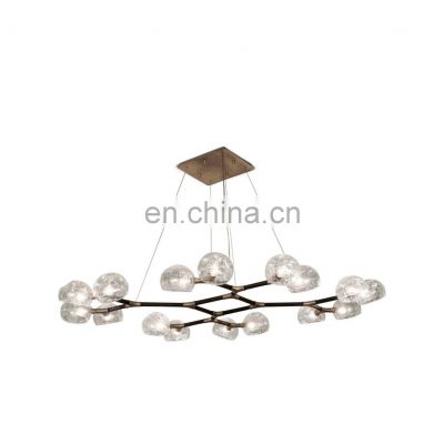 Nordic modern luxury pendant lamp lighting glass ball fixtures led chandeliers for dining room living room