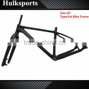 Carbon Bike Frame 26ER Fat Bike Frame Snow Bicycle Frame Bicycle Parts Carbon Fat Bicycle Frame