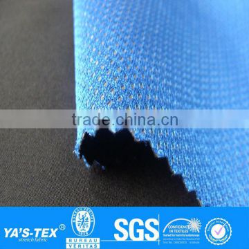 deep blue mesh 2 layer laminated sportwear fabric