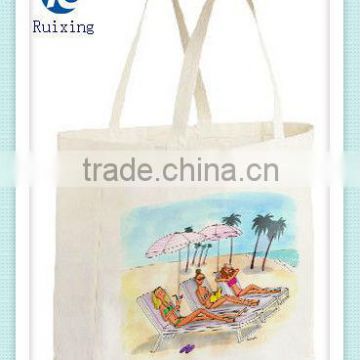 printable cotton handle advertising designer cotton shopping bag