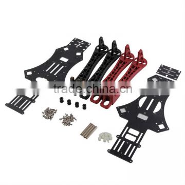 HH 4-axis Rack Shaped Fiberglass Aircraft RC Frame White and Red Kit rc quad frames