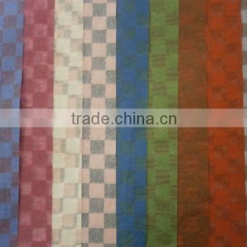 water-fall tissue paper for flower wrapping/plaid pattern