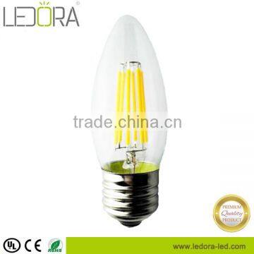 UL led filament bulb led chandelier C35 3.5W 5W 8W glass led lighting E27 led bulbs dimmable