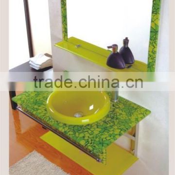 glass sink/glass bathroom sink/glass countertop sink