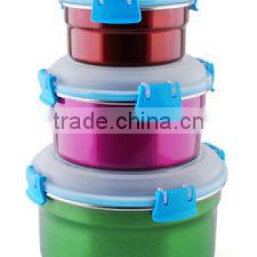 wholesale round shape wedding favor gift boxes stainless steel tin sealed cans for food canning