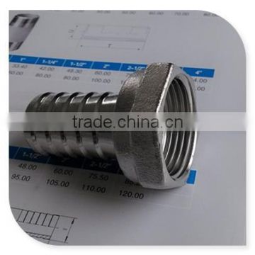 Marine hardware AISI 316 stainless steel hose connector female threaded