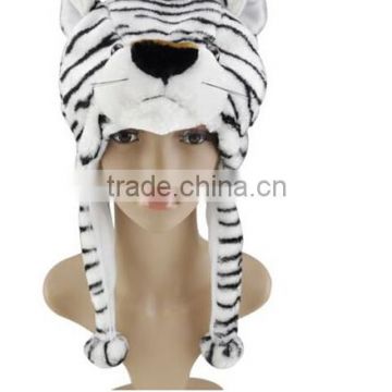 cartoon animal hat leopard cap /Cute plush animal hat/with animal head hats