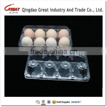 PVC/PET/PP/PE Blister plastic egg tray 10/12/18/24/30 accounts
