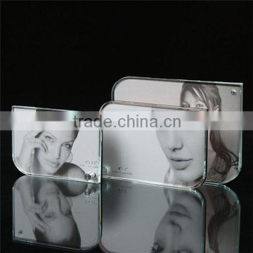 personalized fashionable sounveir gifts double sided glass picture frame
