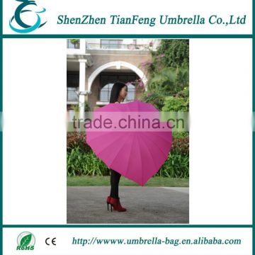 manual open heart shape umbrella chinese sex girls umbrella