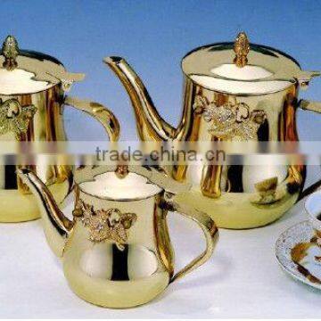 Gift flower Drum shape tea pot/tea pot in Germany