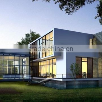 Luxury beauty prefabricated villa/ steel villa well design good service