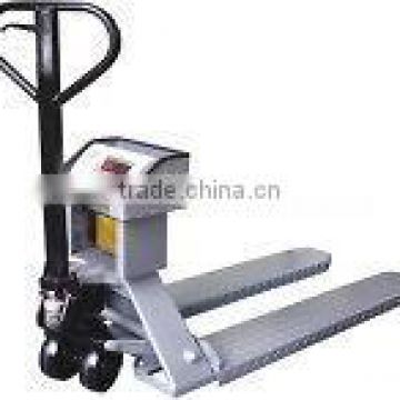 hand pallet truck with weigh scale
