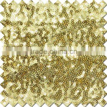 2016 beautiful design of bead piece embroidered fabric for dress