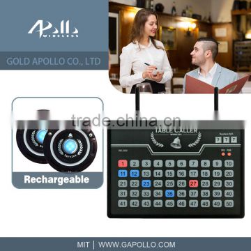 GOLD APOLLO - Wireless waiter service call pager Table call system