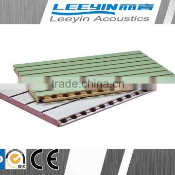 sound absorption mdf wooden grooved panel for auditorium