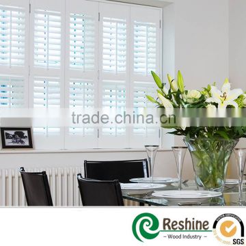 White Basswood arch wood shutter